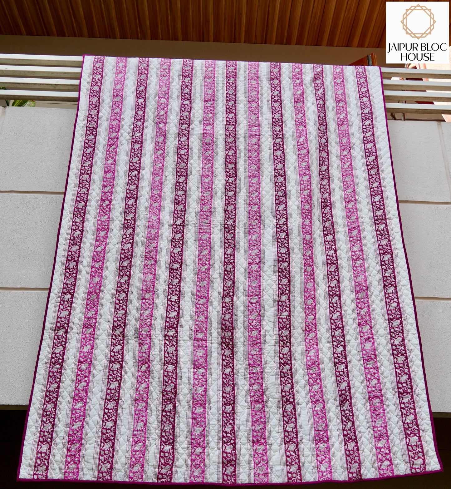 Alternate Rani Floral Striped Quilt